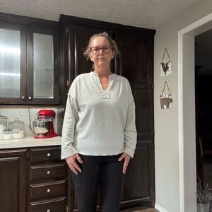 Grayish Long Sleeve Top